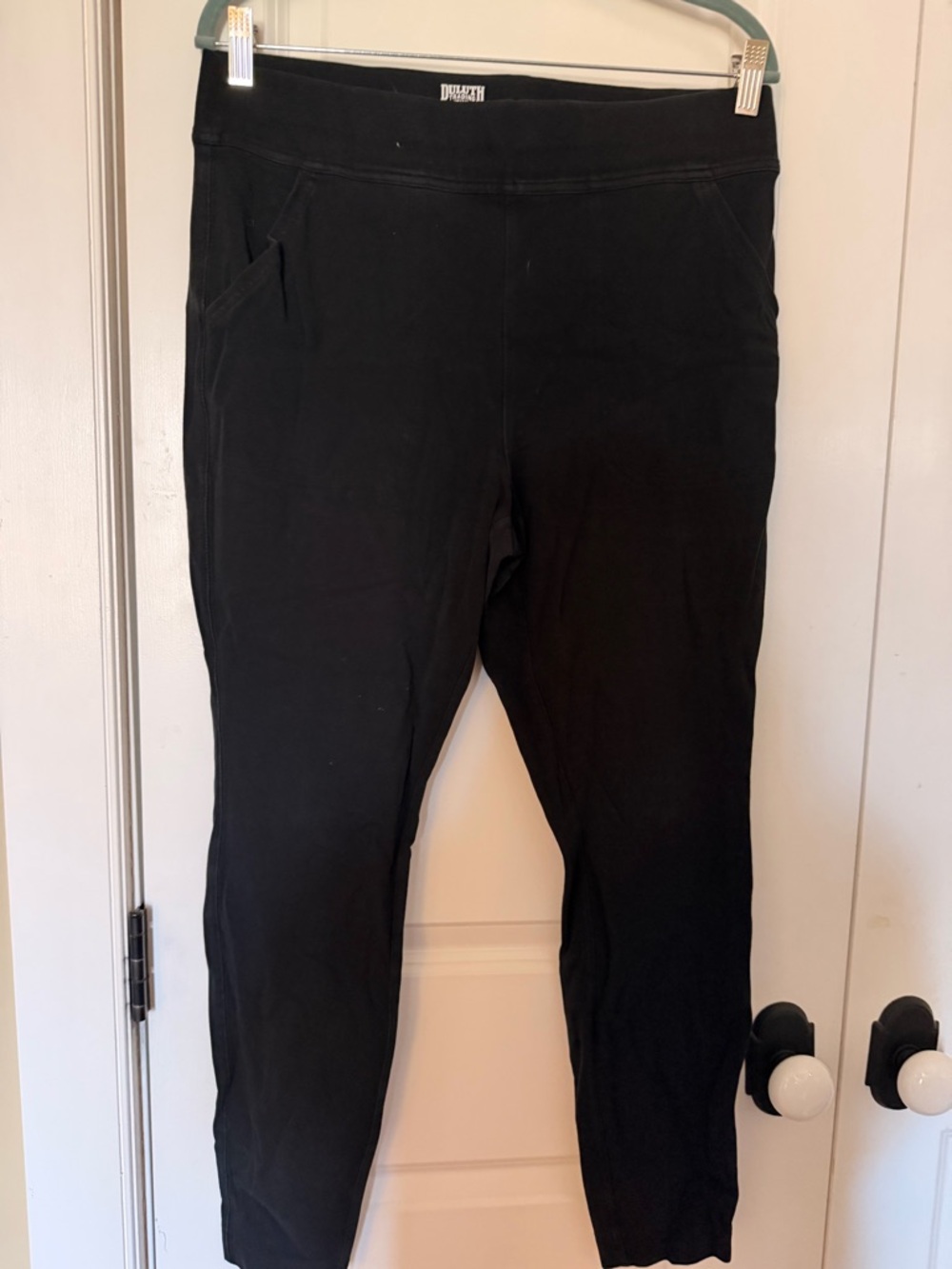 Duluth Trading Co Black Stretch Waistband Pull-On Pant